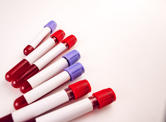 Sample blood collection tubes