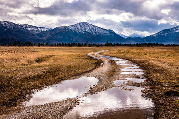 landscape near benediktbeuern - bavaria