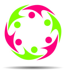 Abstract human symbol success