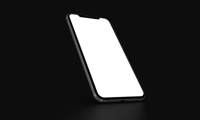 smartphone mobile in 3d mockup