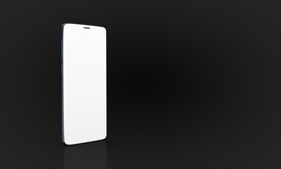 smartphone mobile in 3d mockup