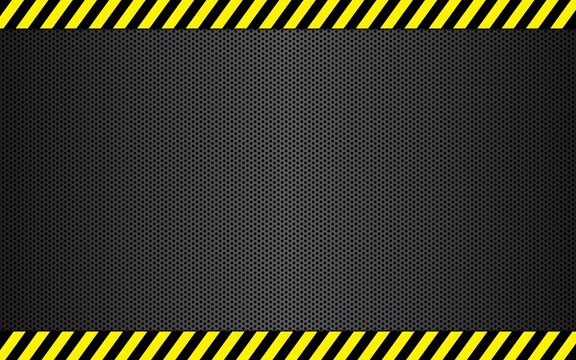Modern and Cool Background with Police Line Yellow and Black
