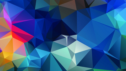 Abstract Color Polygon Background Design, Abstract Geometric Origami Style With Gradient