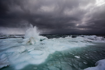Arktyczny sztorm na południowym Spitsbergenie © blackspeed