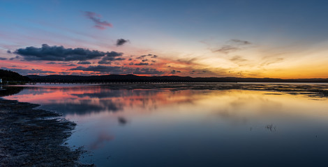 Fototapeta na wymiar Sunset at Long Jetty NSW Australia