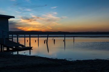 Fototapeta na wymiar Sunset at Long Jetty NSW Australia