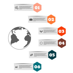 flat infographic template vector for your design eps 10