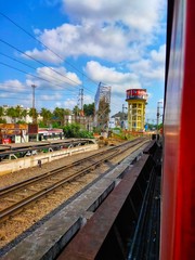 Obraz premium near by railway station
