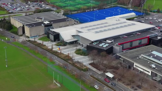 Aerial view of University College Dublin(UCD) is a research university in Dublin, Ireland, and a member institution of the National University of Ireland. UCD originates in a body founded in 1854.
