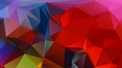 Abstract Color Polygon Background Design, Abstract Geometric Origami Style With Gradient