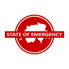 state of emergency, vector, switzerland