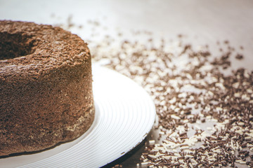 Delicious volcano-style chocolate cake.