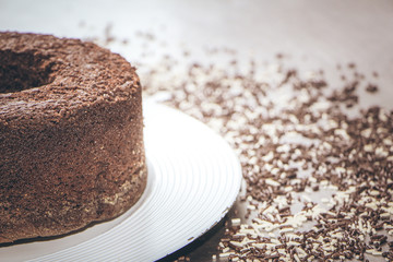 Delicious volcano-style chocolate cake.