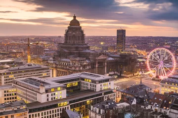 Rolgordijnen Brussel, België Stadsgezicht © SeanPavonePhoto