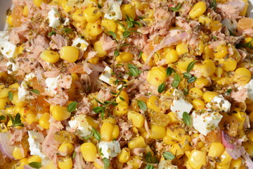 Entée composée au thon