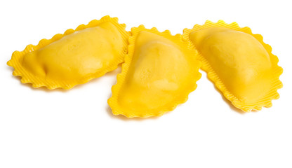 italian ravioli isolated