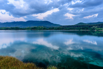 Beautiful Lake of Banyoles. Catalonia, Spain.
