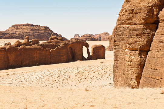 Saharalandschaft im Ennedi, Tschad