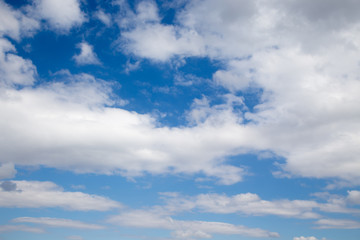 blue sky and white clouds texture. natural background