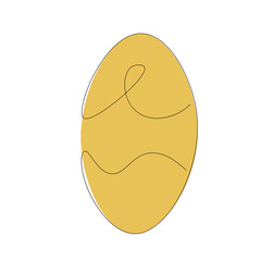 Easter egg isolated vector illustration