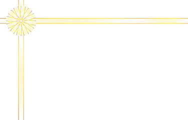 白金のリボン飾りのイラスト