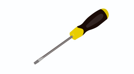 Vector Isolated Illustration of a Screwdriver