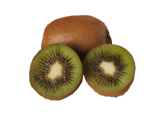 Delicious ripe kiwi fruits