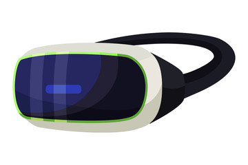 Game virtual reality glasses isolated on white