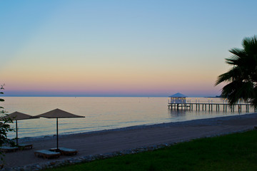 View of the Mediterranean coast. Turkey