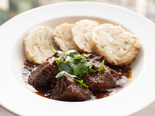 Traditional beef goulash