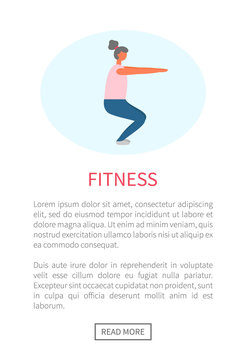 Workout and fitness training, woman doing squats vector. Legs and buttoks muscles pumping, healthy lifestyle and sport exercise, isolated female character
