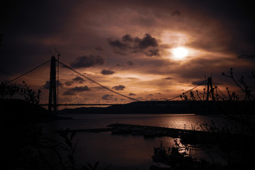 Obraz premium sunset on the sea
