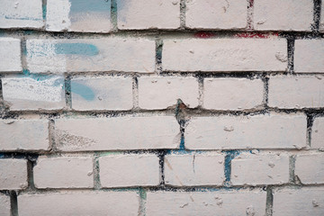 Background image of white brick masonry