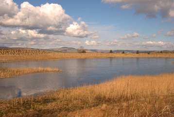 small Loch and hills near Selkirk