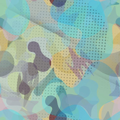 Sports Textile. Trending Camouflage Seamless 