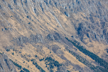 Fototapeta premium Mountain range. Close up view. Monte Quarnan, Italian Alps, near Gemona, Friuli Venezia Giulia, Italy