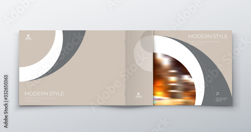 Landscape Cover With Minimal Elegant Geometric Design Modern Abstract Background For Horizontal Brochure Placard Report Poster Flyer Banner Etc Eps10 Vector Template Wall Mural Great Bergens It contains everything you need to create a realistic look of your project. landscape cover with minimal elegant geometric design modern abstract background for horizontal brochure placard report poster flyer banner etc