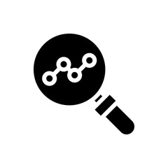 Search Graph Vector Icon Glyph Illustration