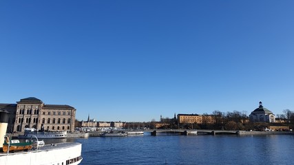 Fototapeta na wymiar view of port of Copenhagen