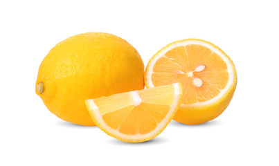 Orange slice isolated on white background.