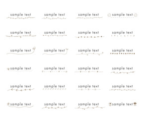 手描きのお花の見出しやタイトルの装飾/素材/吹き出し