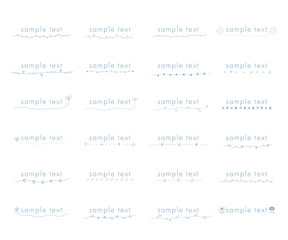 手描きのお花の見出しやタイトルの装飾/素材/吹き出し