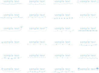 手描きのお花の見出しやタイトルの装飾/素材/吹き出し