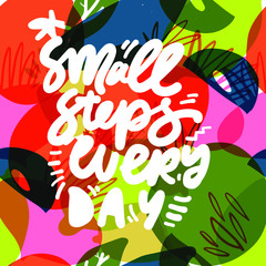 Eat healthy. Hand lettering illustration for your design. 