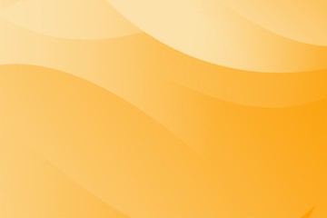 Abstract Fresh Yellow Orange Wave Background Design Template Vector