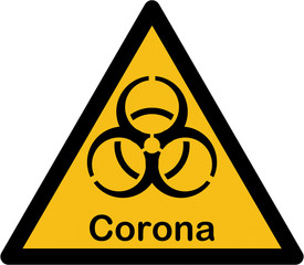 Biogef&auml;hrdung - isoliert - Corona