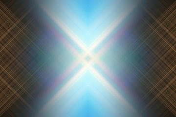 Falling symmetrical straight abstract 3-D rendered beams of bright light. Illustration-background for any kind of project.