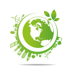Ecology concept. save world