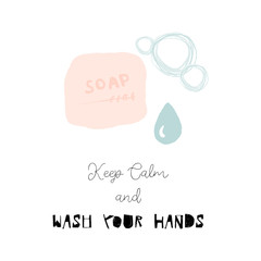 wash your hands cartoon vector illustration 