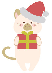 サンタのネコとプレゼント